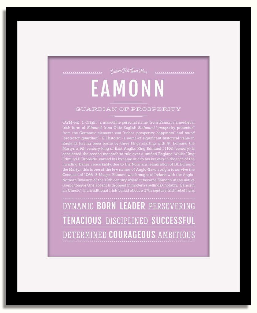 Frame Options | Lilac | Black Frame, Matted