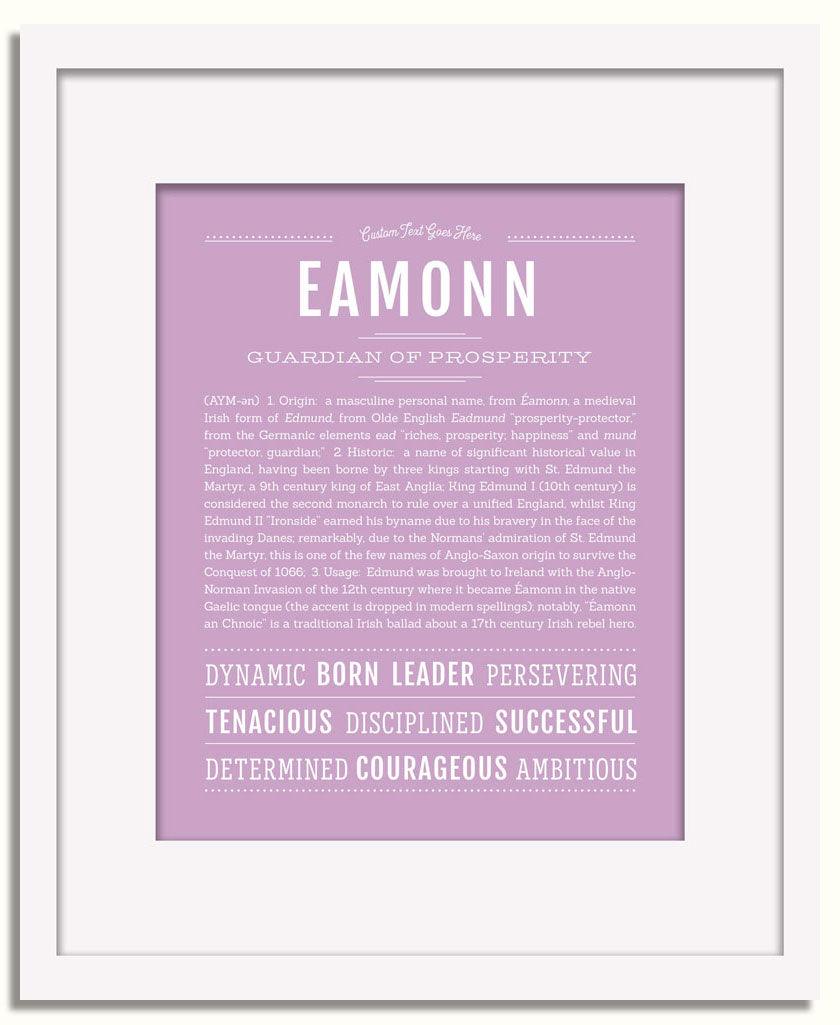 Frame Options | Lilac | White Frame, Matted