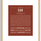 Ean | Name Art Print