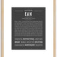 Ean | Name Art Print