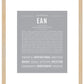 Ean | Name Art Print