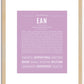 Ean | Name Art Print