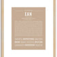 Ean | Name Art Print