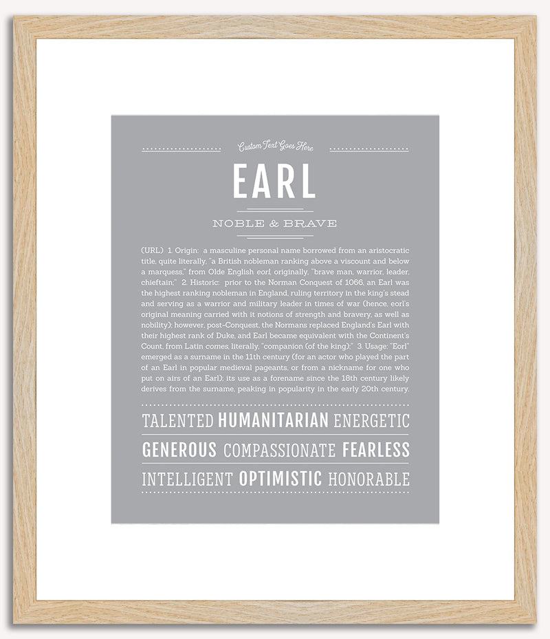 Earl | Name Art Print