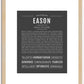 Eason | Name Art Print