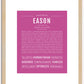 Eason | Name Art Print