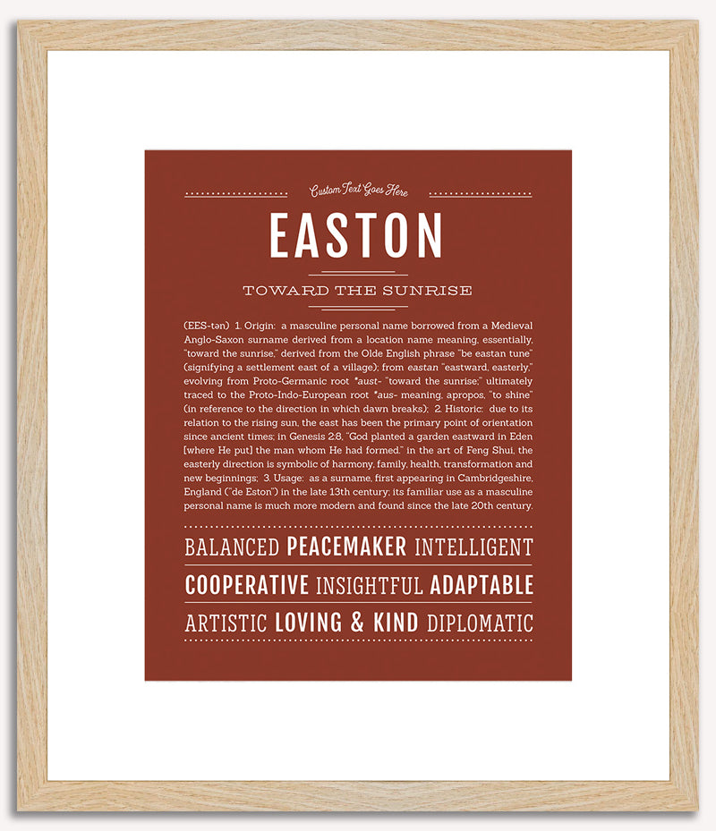 Easton | Name Art Print