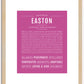 Easton | Name Art Print