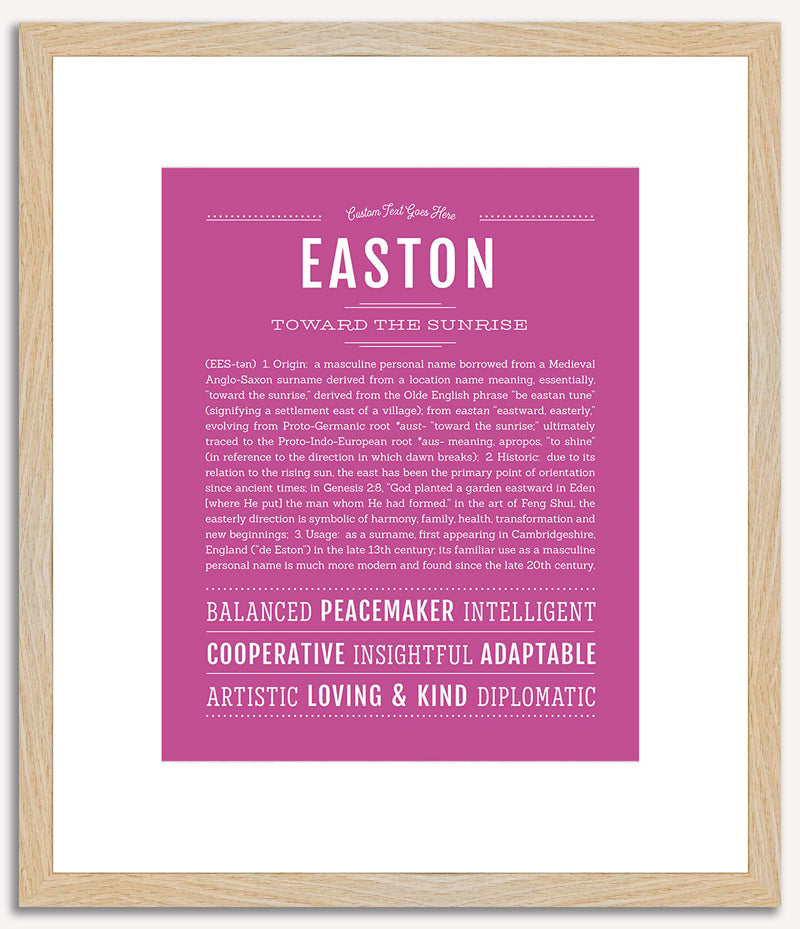 Easton | Name Art Print