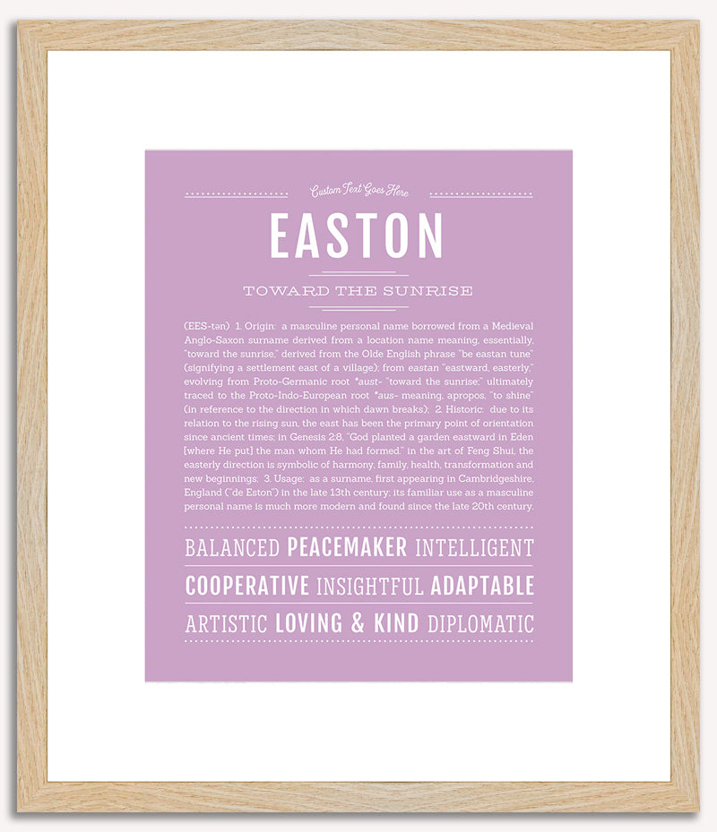 Easton | Name Art Print