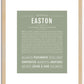 Easton | Name Art Print