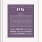 Frame Options | Deep Purple | White Frame, Matted