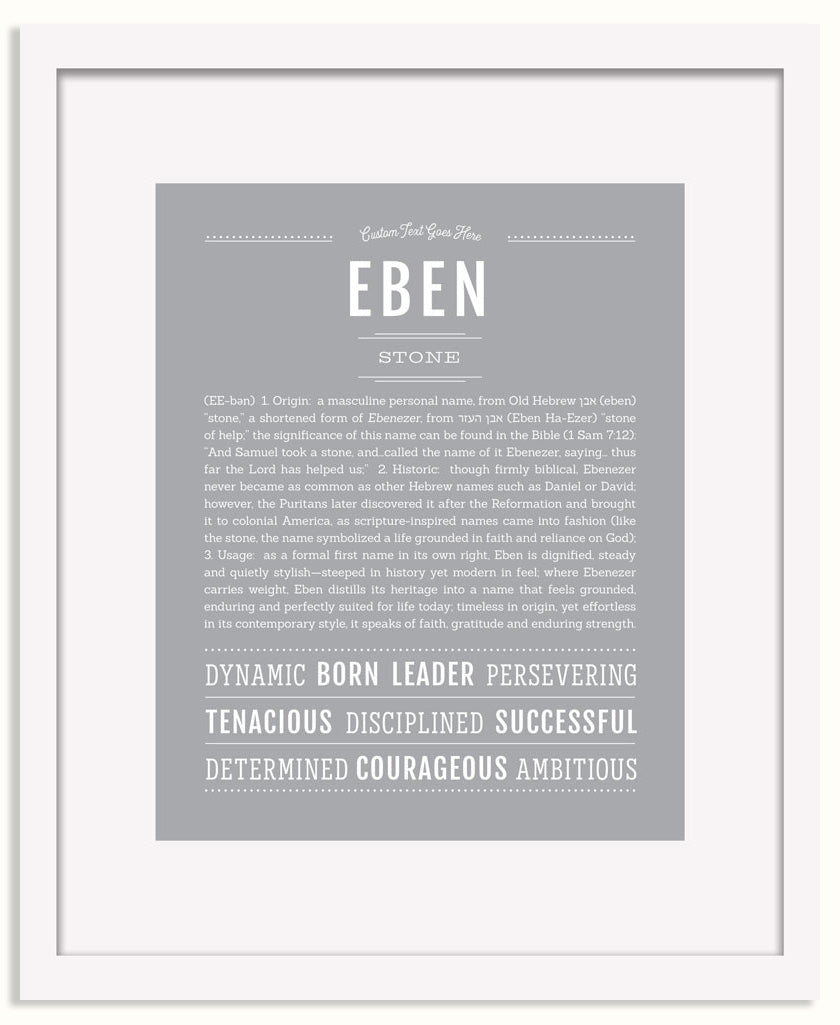 Frame Options | Light Gray | White Frame, Matted