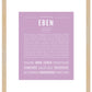 Frame Options | Lilac | Maple Frame, Matted