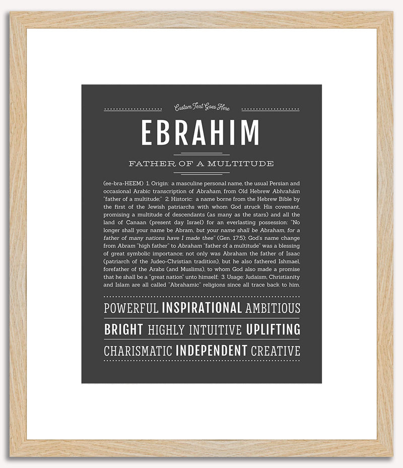 Ebrahim | Name Art Print