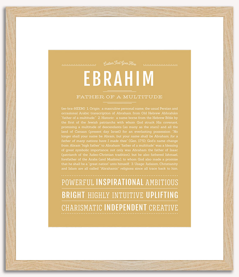 Ebrahim | Name Art Print