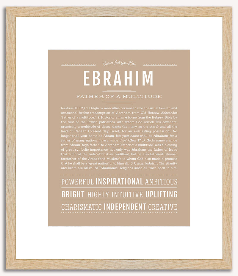 Ebrahim | Name Art Print