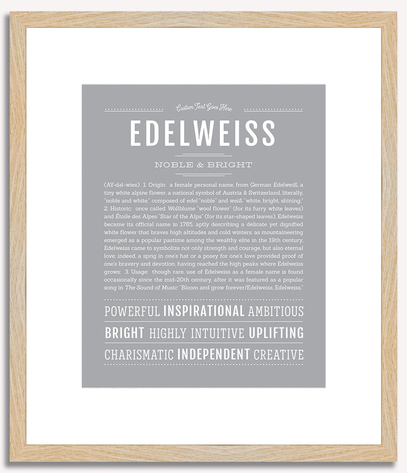 Edelweiss | Name Art Print