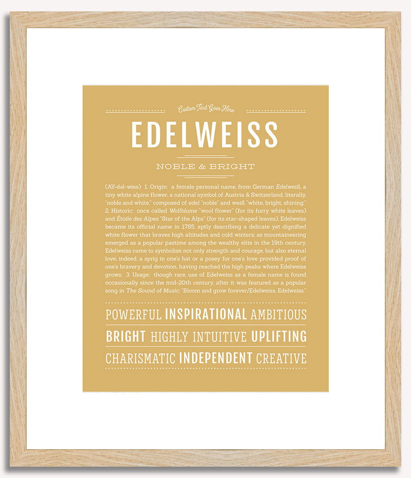 Edelweiss | Name Art Print