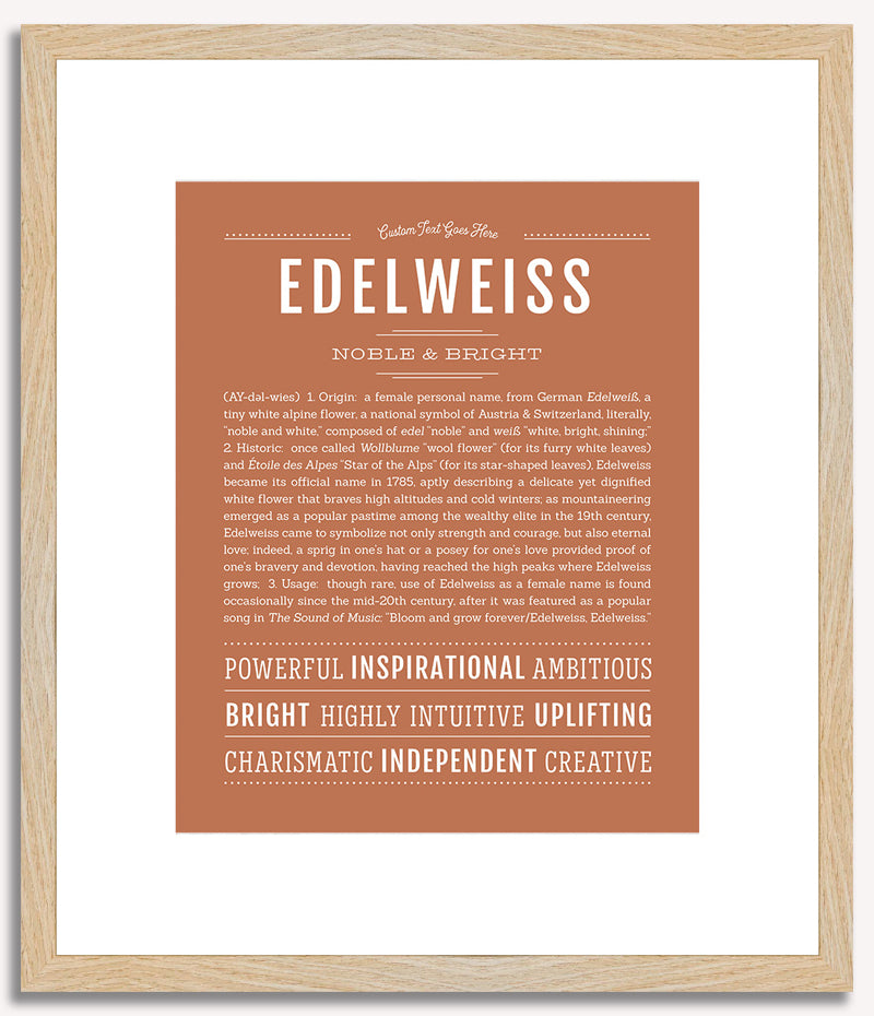 Edelweiss | Name Art Print