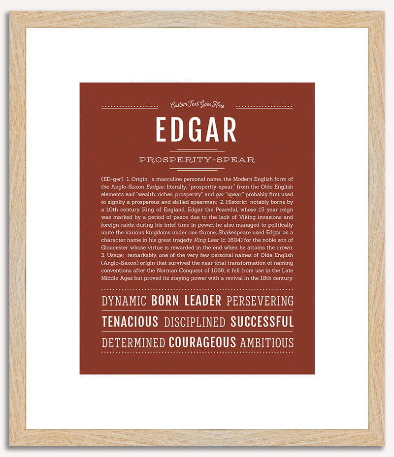 Edgar | Name Art Print