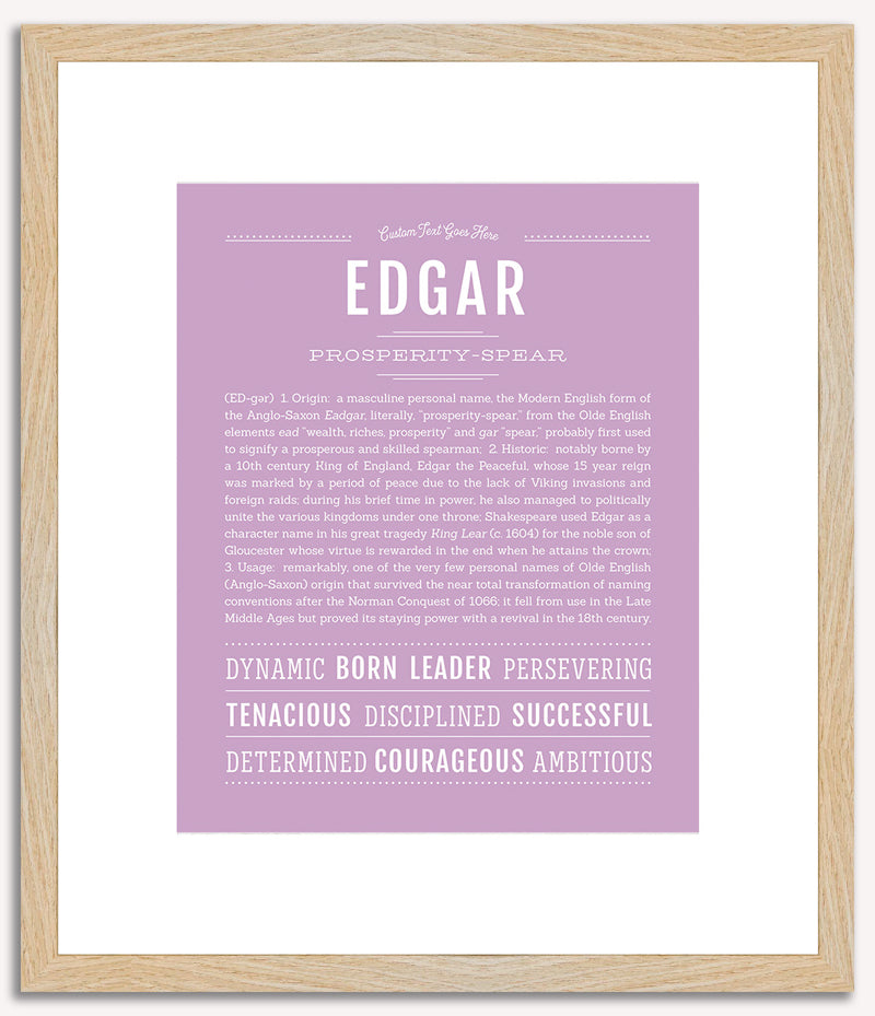 Edgar | Name Art Print