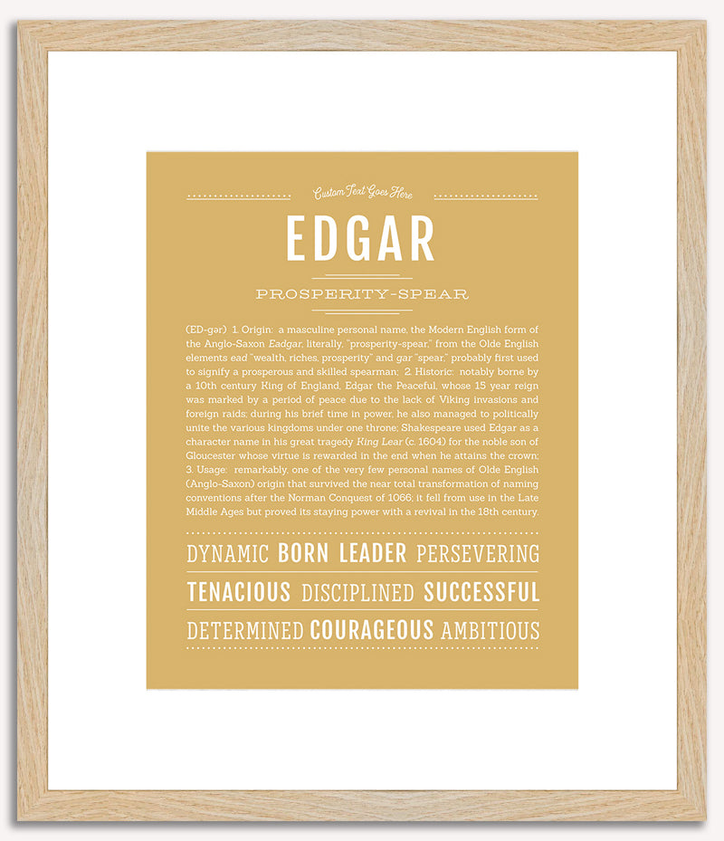 Edgar | Name Art Print