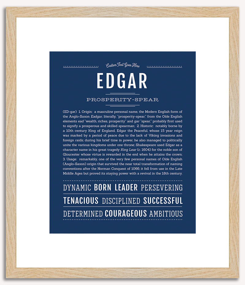 Edgar | Name Art Print