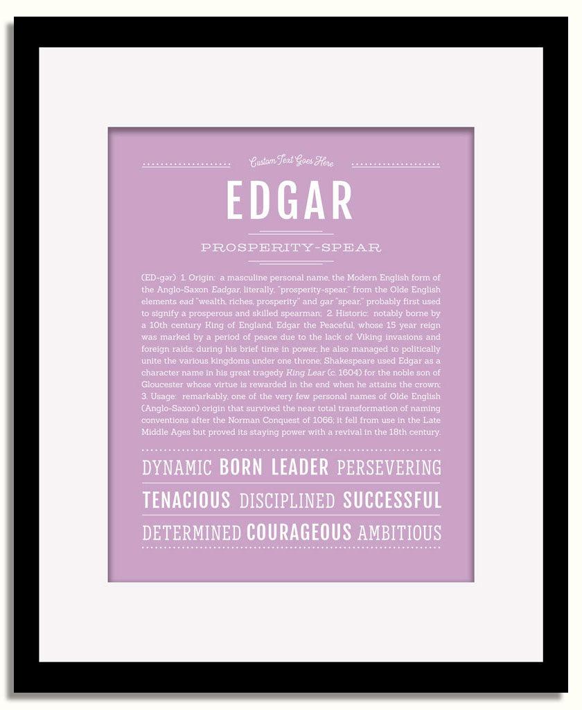 Frame Options | Lilac | Black Frame, Matted