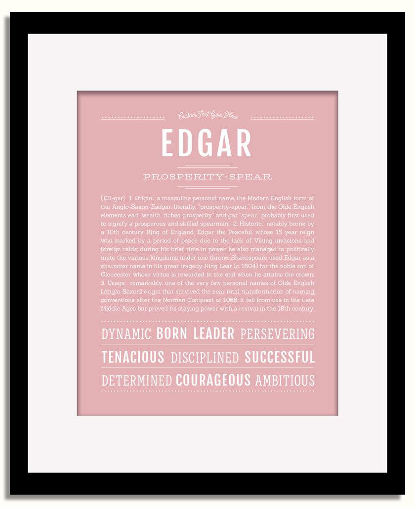 Frame Options | Dusty Rose | Black Frame, Matted