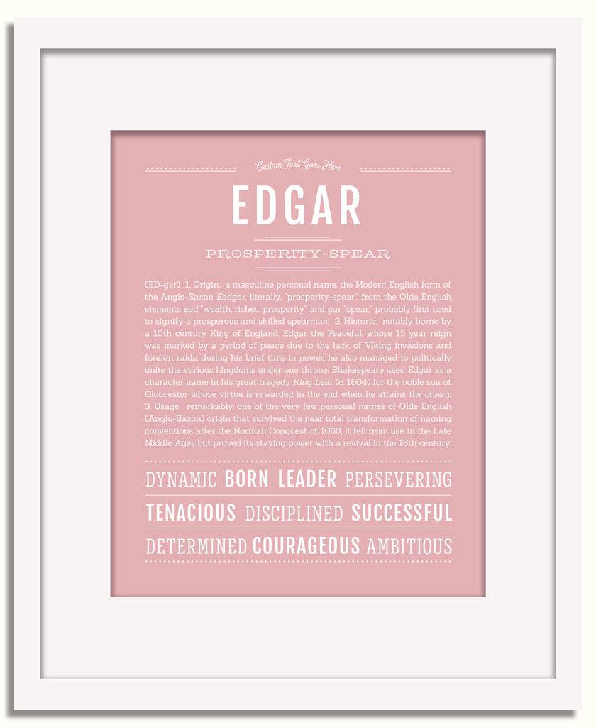 Frame Options | Dusty Rose | White Frame, Matted