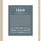 Edgar | Name Art Print