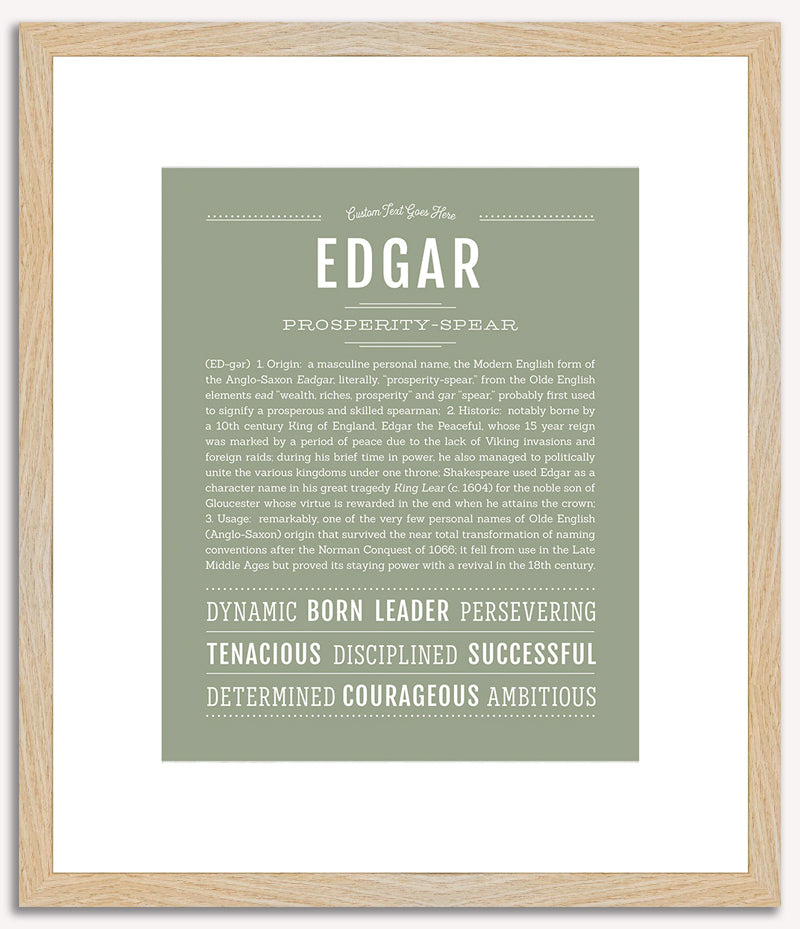 Edgar | Name Art Print