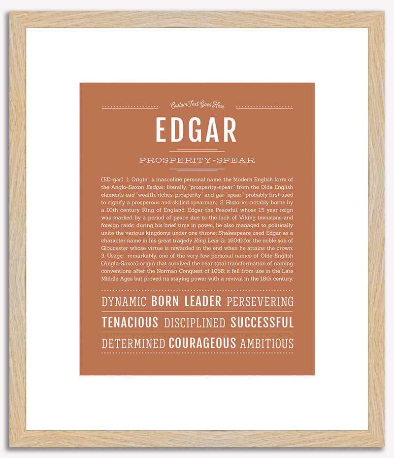 Edgar | Name Art Print