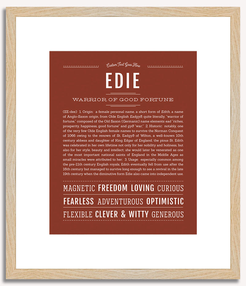 Edie | Name Art Print