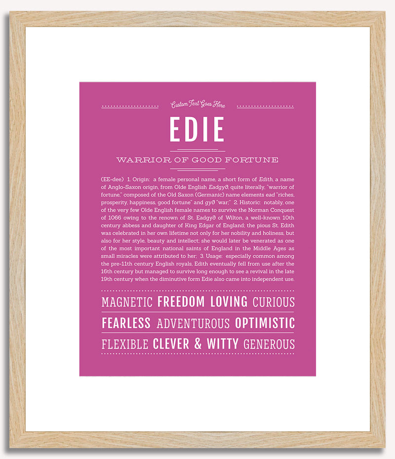 Edie | Name Art Print