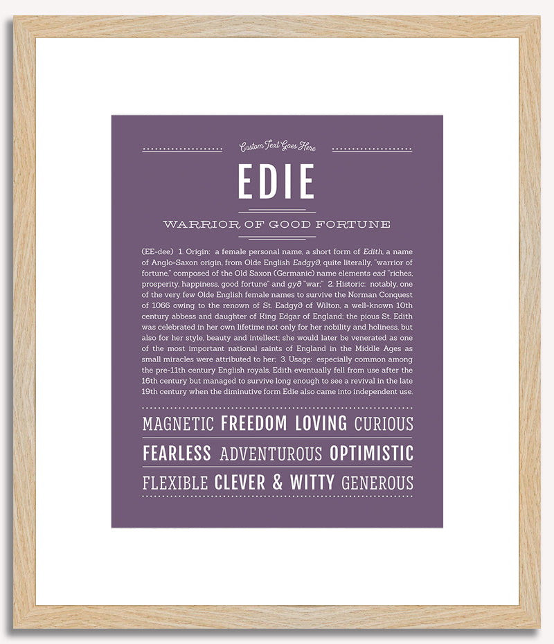 Edie | Name Art Print