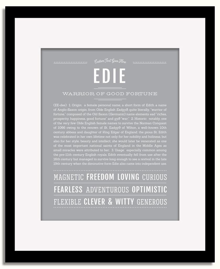 Frame Options | Sage | Black Frame, Matted