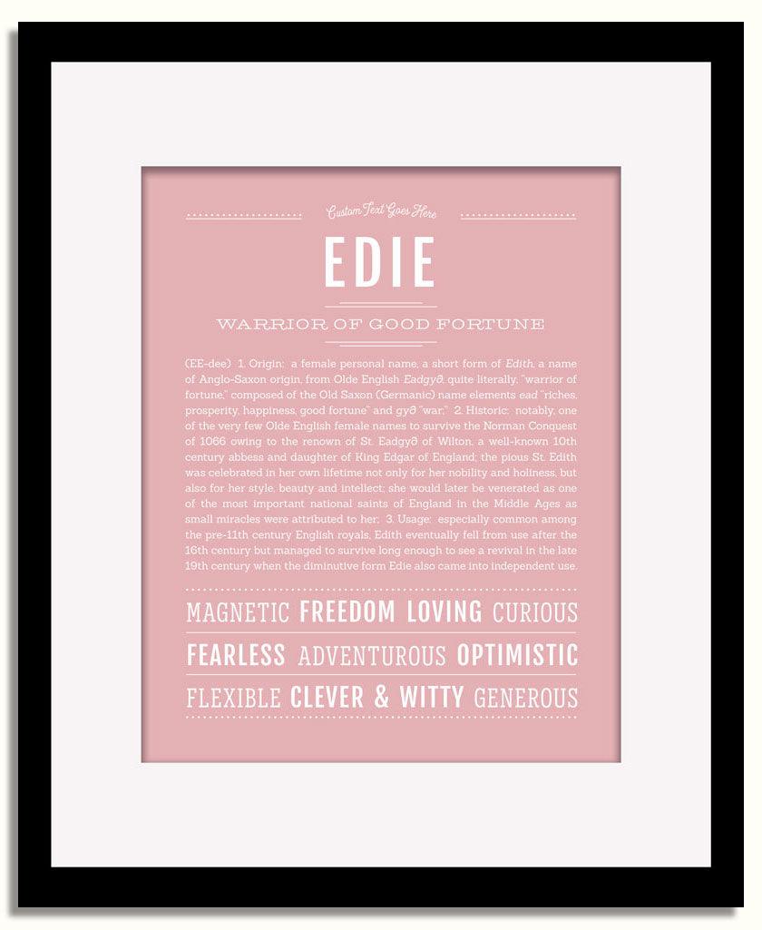 Frame Options | Dusty Rose | Black Frame, Matted