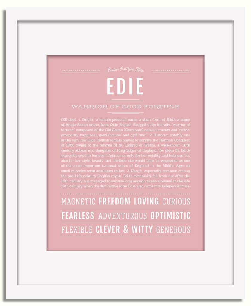 Frame Options | Dusty Rose | White Frame, Matted