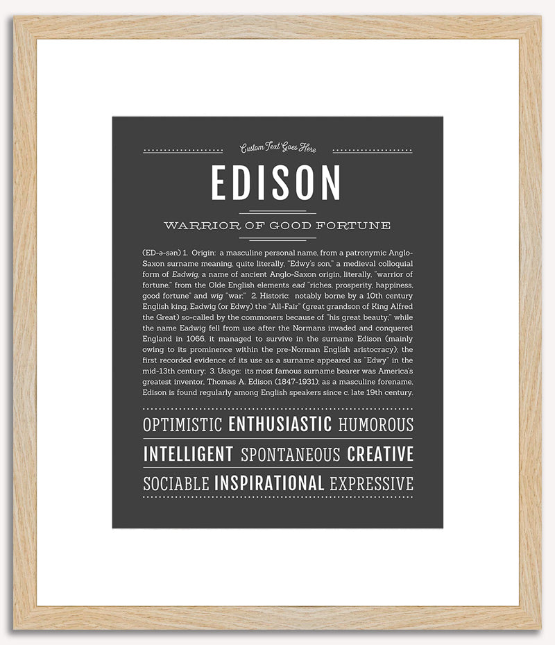 Edison | Name Art Print