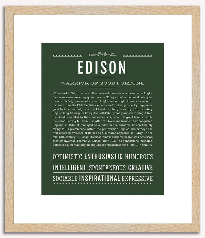 Edison | Name Art Print