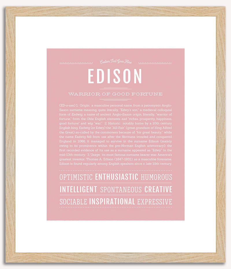 Edison | Name Art Print