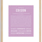 Edison | Name Art Print