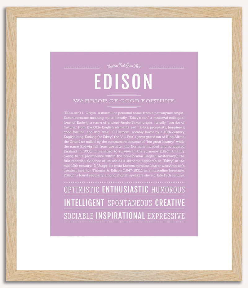 Edison | Name Art Print