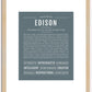 Edison | Name Art Print