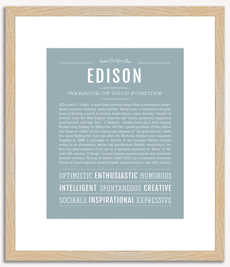 Edison | Name Art Print