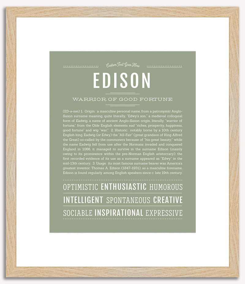 Edison | Name Art Print