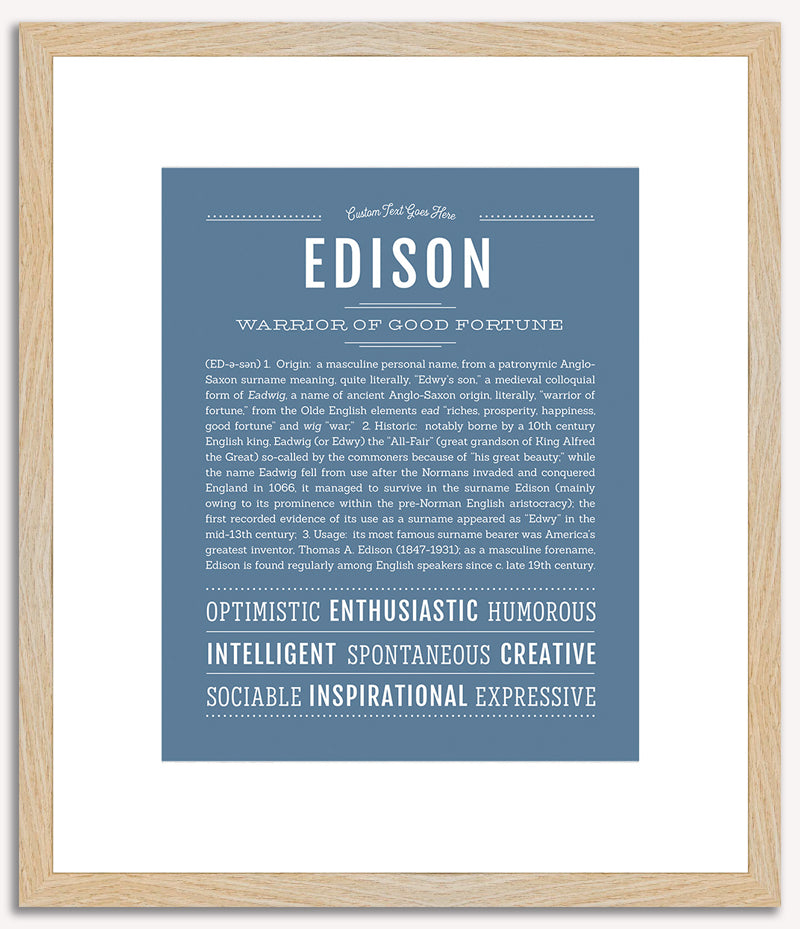 Edison | Name Art Print