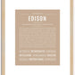 Edison | Name Art Print